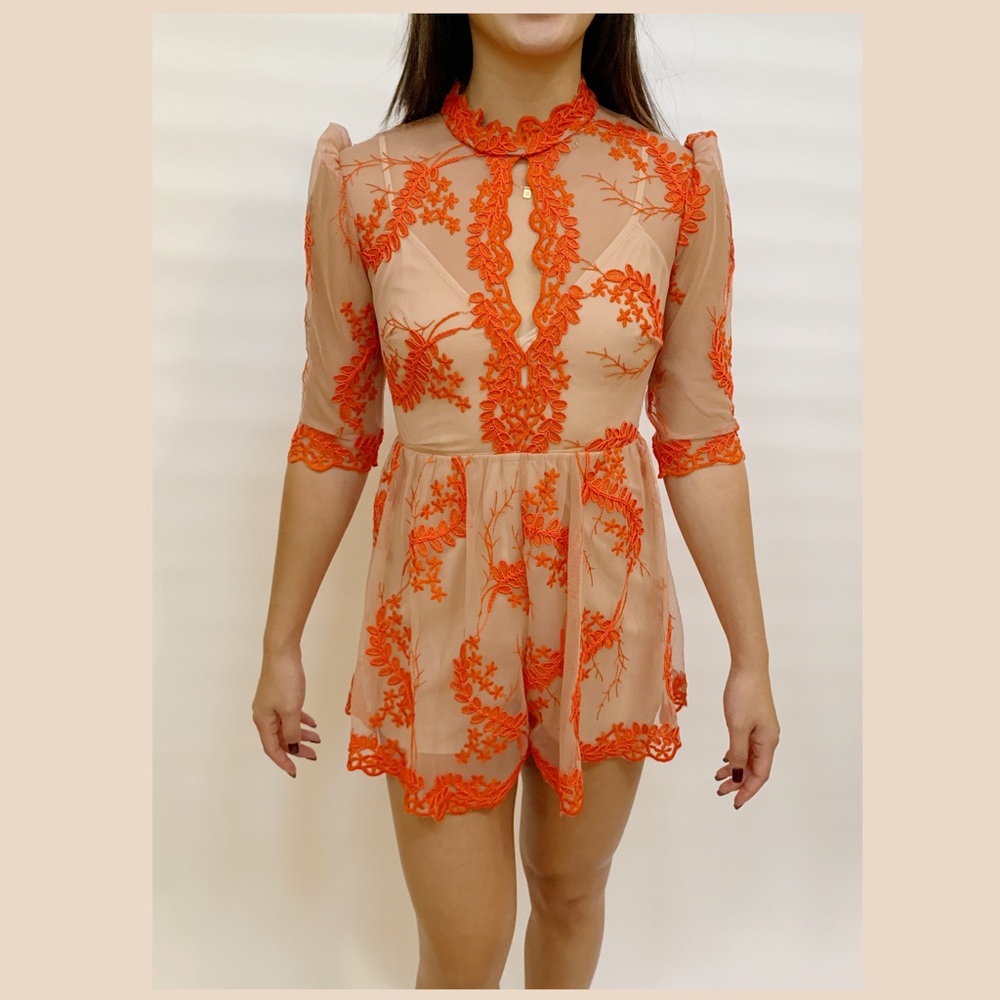 Alice McCall Embroidered Romper